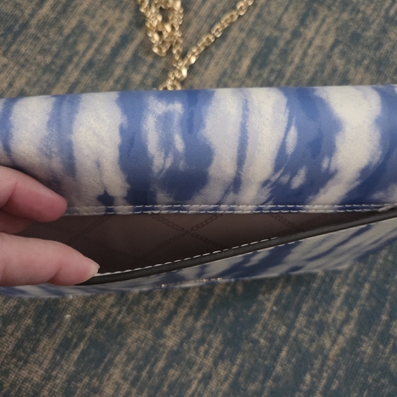 Michael Kors Blue Tie-Dye Clutch - Picture 3 of 8